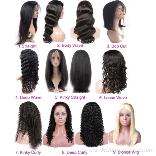 Factory Price Brazilian Hair Wig Short HD Lace Wig Vendors Cuticle Aligned Hair Mink  Front Lace Wig For Black Women
